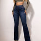 🎁2026 Nieuw binnen 50% KORTING👖 Stretch flare jeans met hoge taille