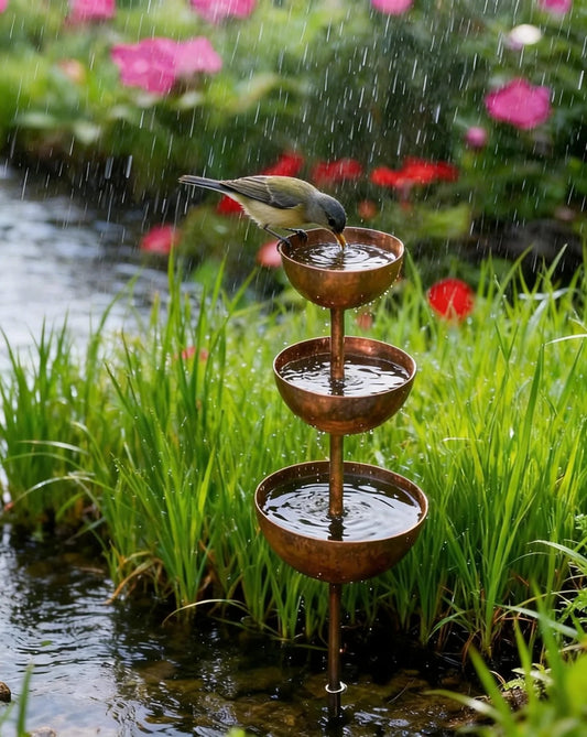 🐦50% KORTING⚡Rain Catcher - Plantensteun🌧️Metalen tuindecoratie