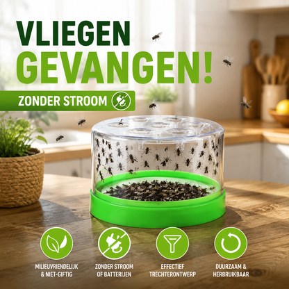 💥50% KORTING!♻️Herbruikbare niet-elektrische vliegenval