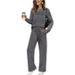 💥Uitverkoop 50% korting👗Dames casual set: top en broek met trekkoord