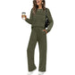 💥Uitverkoop 50% korting👗Dames casual set: top en broek met trekkoord