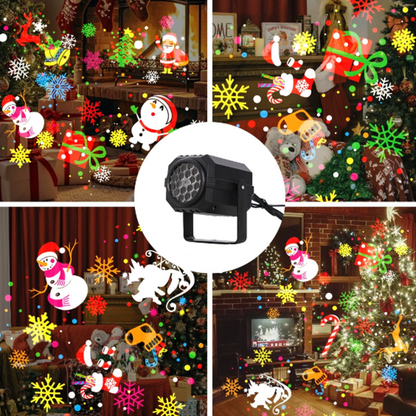 🎅Roterende LED-kerstpatroonprojectorlamp