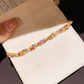 Viktrycka®  Retro Crossover Twisted Multicolor Zircon verstelbare armband voor dames