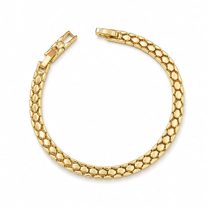 Dames Elegante Goudkleurige Ketting Armband