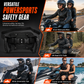 🏍️ Passagiersgreep: nylon met hoge treksterkte, ergonomische handgreep, verstelbare heupriem, voor motorfietsen