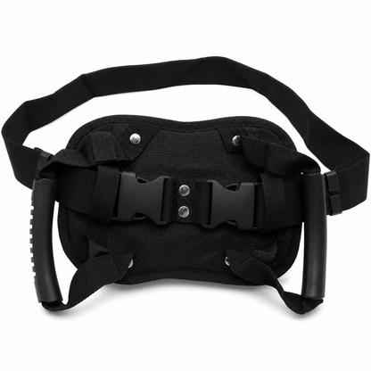 🏍️ Passagiersgreep: nylon met hoge treksterkte, ergonomische handgreep, verstelbare heupriem, voor motorfietsen